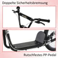 Miniatyrbillede 5 af 9: Scooter, 139x58x90-96 cm, Blå