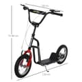 Miniatyrbild 3 av 9: Sparkcykel, Barnsparkcykel, 120x58x75-80 cm, Svart