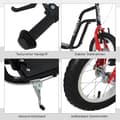 Miniatyrbild 7 av 9: Sparkcykel, Barnsparkcykel, 120x58x75-80 cm, Svart