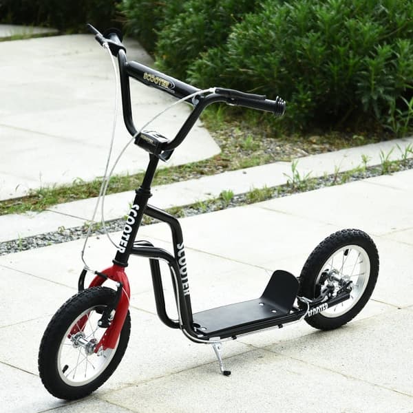 Sparkcykel, Barnsparkcykel, 120x58x75-80 cm, Svart