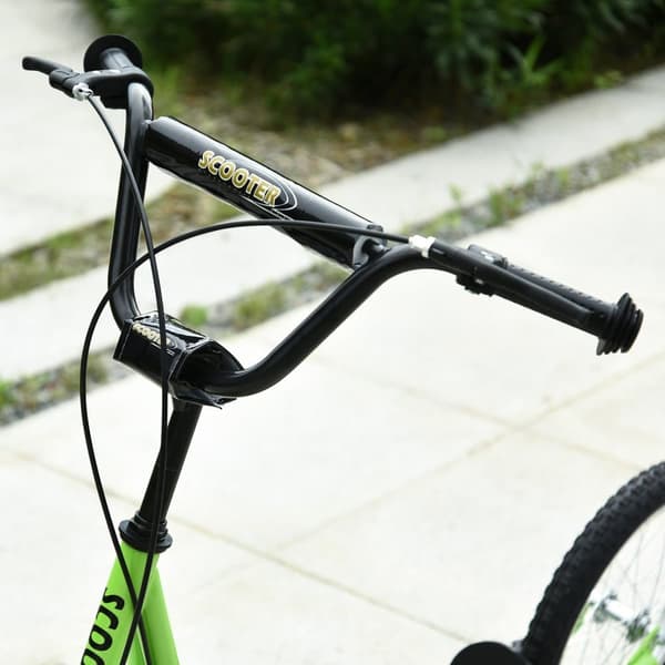 Sparkcykel, 139x58x90-96 cm, Grön