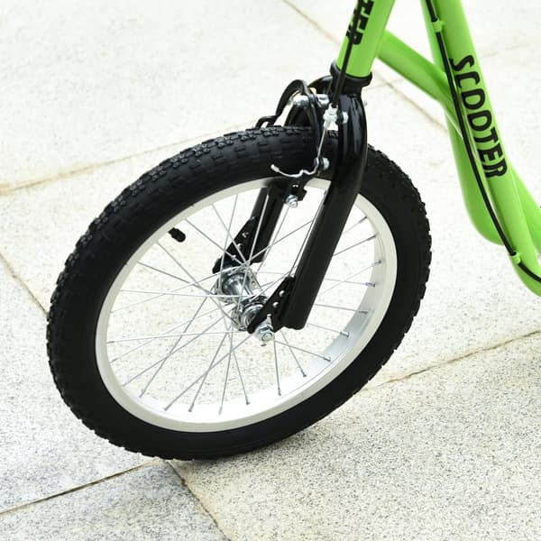 Sparkcykel, 139x58x90-96 cm, Grön