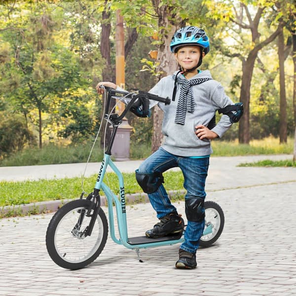 Scooter, Rulleskøjte, 135x58x88-94 cm, Blå