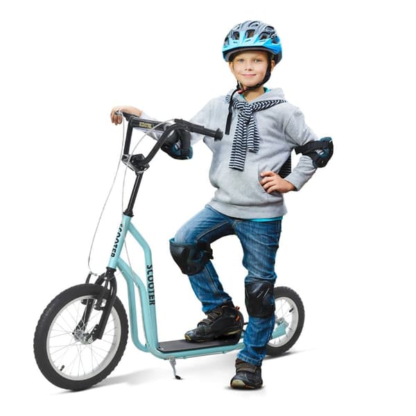 Scooter, Rulleskøjte, 135x58x88-94 cm, Blå