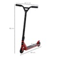 Miniatyrbillede 3 af 9: Stunt Scooter, Pro, 68x47.2x86 cm, Rød