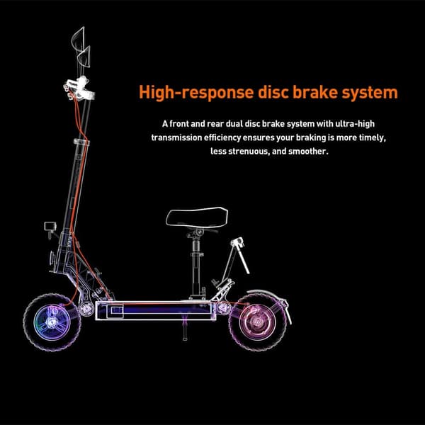 JOYOR S8E Elscooter För Vuxna 800W Motor 48V26AH Batteri Elscooter 10 Tums Terrängdäck Stadspendling Elscooter