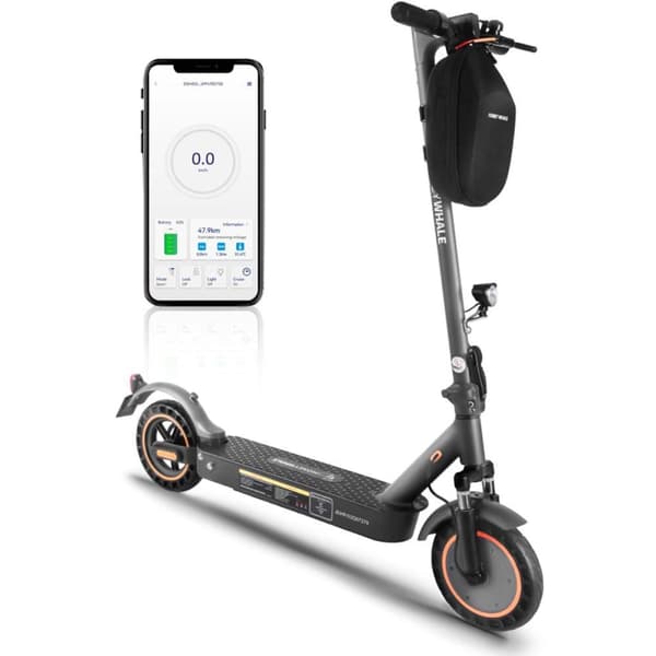 Elscooter Honey Whale E9 MAX, 10" däck, motor 36V 500W, smart app