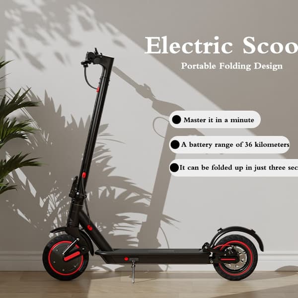 Ultralet elektrisk løbehjul AOVO T1 Pro, motor 36V 350W 36V, sort