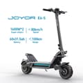 Miniatyrbild 4 av 8: Elscooter JOYOR E6-S - Dubbla motorer - 60V 3200W - Batteri 31.5Ah - NFC