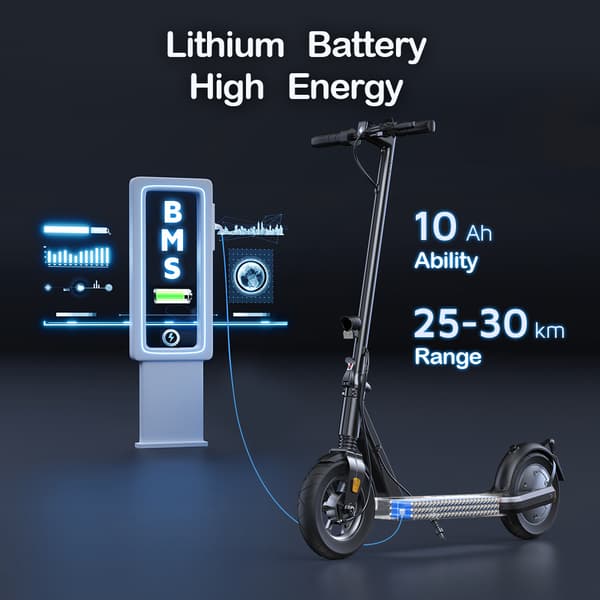 iScooter i9S Elscooter För Vuxna 500W Motor 36V10Ah Batteri Hopfällbar Elsparkcykel 10 Tums Terrängdäck Stadspendlare Elsparkcykel