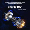 Pikkukuva 9 / 11: iScooter iX6 Sähköpotkulauta Aikuisille 1000 W Moottori 48V17,5 Ah Akku Maastoon Sähköpotkulauta 11 Tuuman Maastorenkaat Sähköpotkulauta