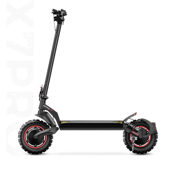 iScooter iX7Pro Elscooter För Vuxna 1000W*2 Motor 48V17.5Ah Batteri Terrängscooter 10-Tums Ddäck Terrängscooter