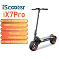 Miniatyrbild 1 av 11: iScooter iX7Pro Elscooter För Vuxna 1000W*2 Motor 48V17.5Ah Batteri Terrängscooter 10-Tums Ddäck Terrängscooter