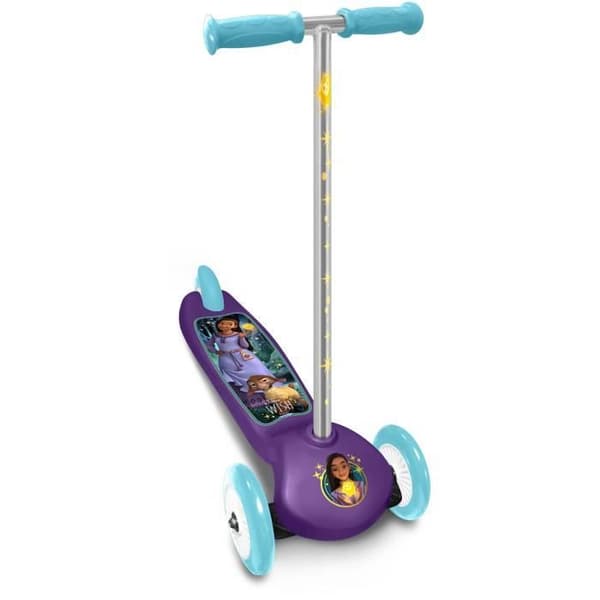 3-hjulig sparkcykel - DISNEY - WISH - Justerbar höjd - Stort halkfritt däck - Klämsäkra handtag