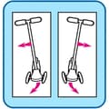 Miniatyrbild 2 av 3: STAMP - 3-hjulsstyrd scooter - Spidey