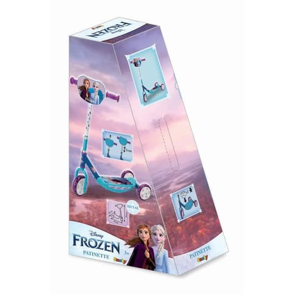 Tyst 3-hjulig sparkcykel - SMOBY - Frozen - Metallstruktur - Justerbart styre