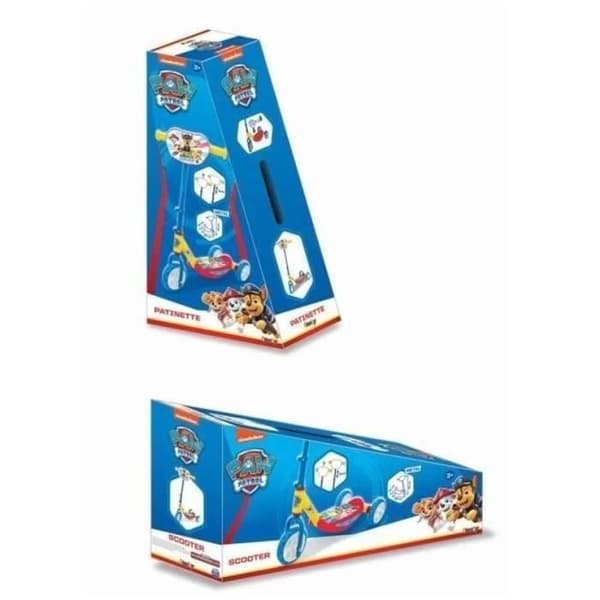 Smoby - Paw Patrol - Tyst 3-hjulig sparkcykel - Metallstruktur - Justerbart styre