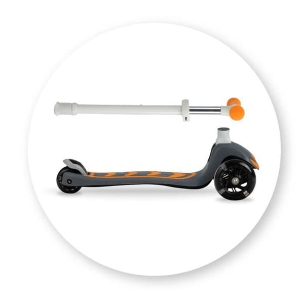 MoMi VIVIO - BeBe skoter - 3 hjul - led - abec7 - flexbreak - Orange