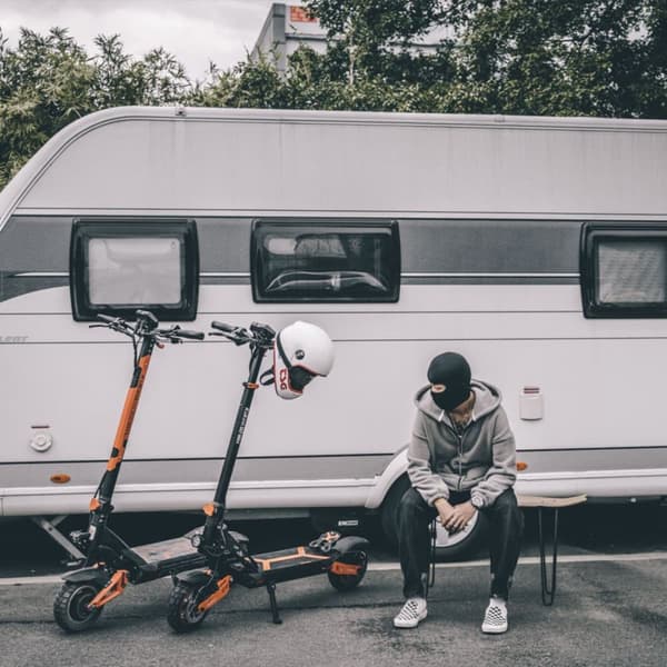 Offroad El-Scooter KuKirin G2 Max, Motor 48V 1000W, 20Ah Batteri, Med Sæde