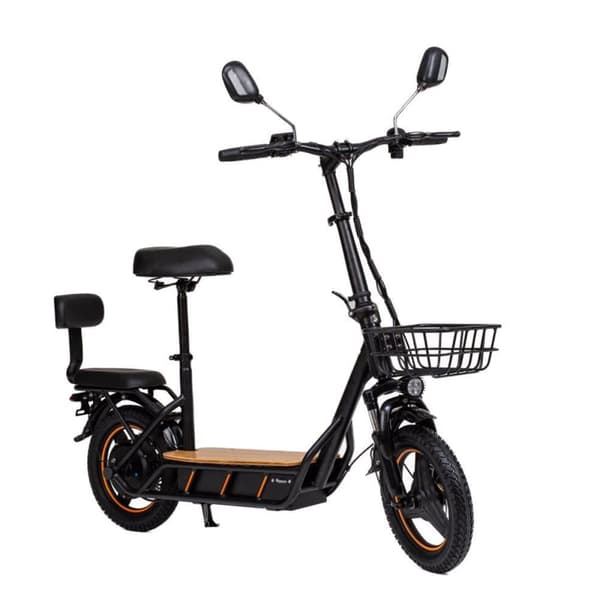 El-scooter med sæde KuKirin C1 Pro, 14" offroad-dæk, motor 48V 500W, 26Ah batteri