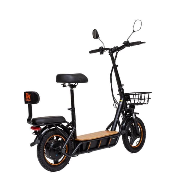 El-scooter med sæde KuKirin C1 Pro, 14" offroad-dæk, motor 48V 500W, 26Ah batteri