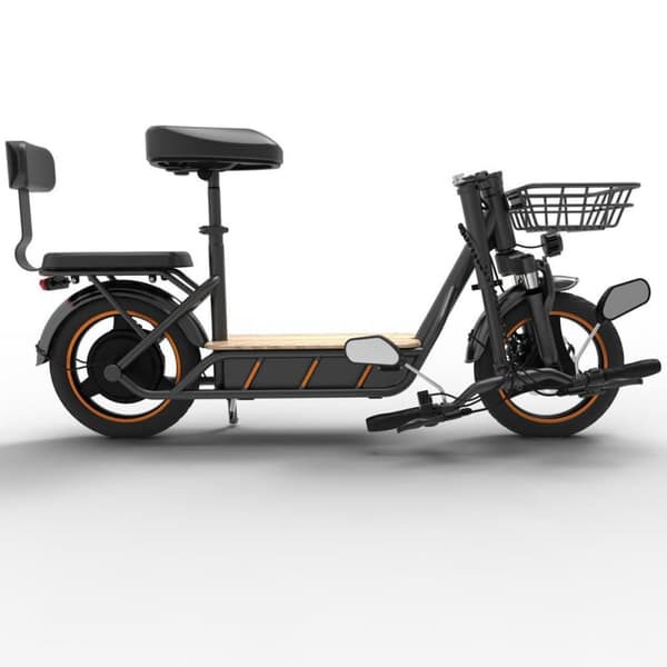 El-scooter med sæde KuKirin C1 Pro, 14" offroad-dæk, motor 48V 500W, 26Ah batteri