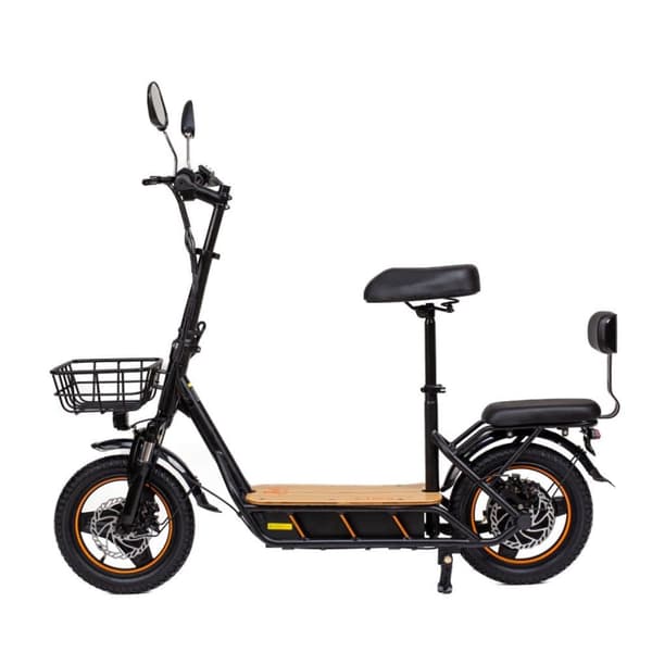 El-scooter med sæde KuKirin C1 Pro, 14" offroad-dæk, motor 48V 500W, 26Ah batteri