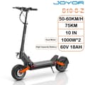 Pikkukuva 1 / 7: JOYOR S10-S-Z täysjousitettu sähköpotkulauta, 2000 W moottori, 18 Ah akku, lukitsematon nopeusrajoitus noin 60 km/h, toimintasäde 40–75 km