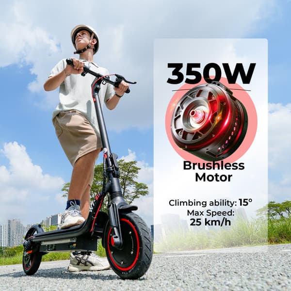 iScooter W7 Sähköpotkulauta Aikuisille 350W Moottori 36V7,8Ah Akku Taitettava Sähköpotkulauta 8,5 Tuuman Renkaat Kaupunki- Ja Lähiliikennekäyttöön