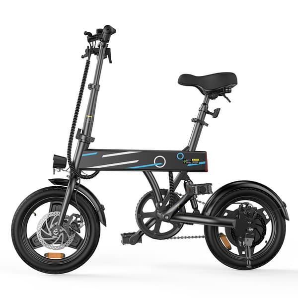 iScooter EB1 City Ebike 350W Aikuisten Sähköpyörä 36V7.8AH Akku Miesten Sähköpyörä 14 Tuuman Renkaat Naisten Sähköpyörä