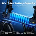 Pikkukuva 5 / 11: iScooter EB1 City Ebike 350W Aikuisten Sähköpyörä 36V7.8AH Akku Miesten Sähköpyörä 14 Tuuman Renkaat Naisten Sähköpyörä