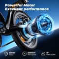 Pikkukuva 6 / 11: iScooter EB1 City Ebike 350W Aikuisten Sähköpyörä 36V7.8AH Akku Miesten Sähköpyörä 14 Tuuman Renkaat Naisten Sähköpyörä