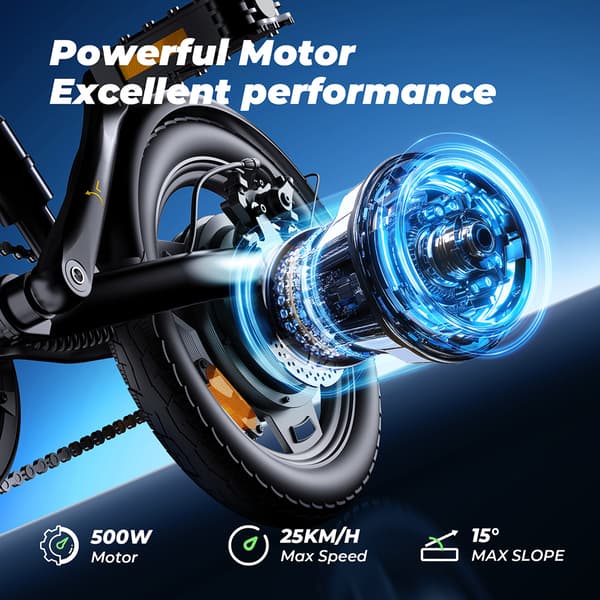 iScooter EB1 City Ebike 350W Aikuisten Sähköpyörä 36V7.8AH Akku Miesten Sähköpyörä 14 Tuuman Renkaat Naisten Sähköpyörä