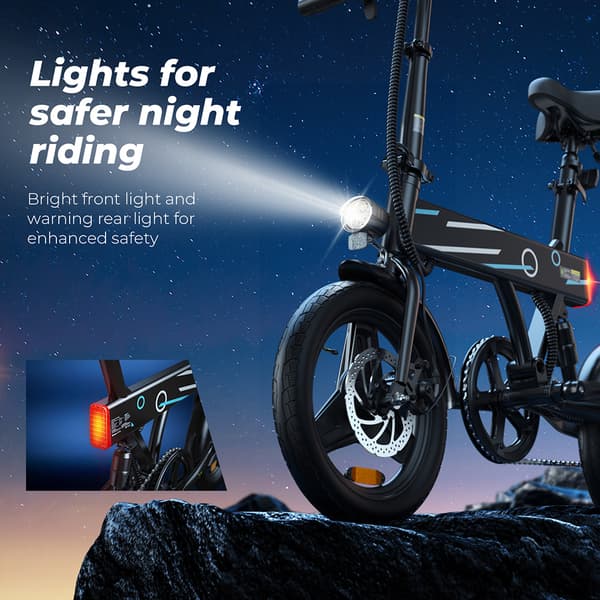 iScooter EB1 City Ebike 350W Aikuisten Sähköpyörä 36V7.8AH Akku Miesten Sähköpyörä 14 Tuuman Renkaat Naisten Sähköpyörä