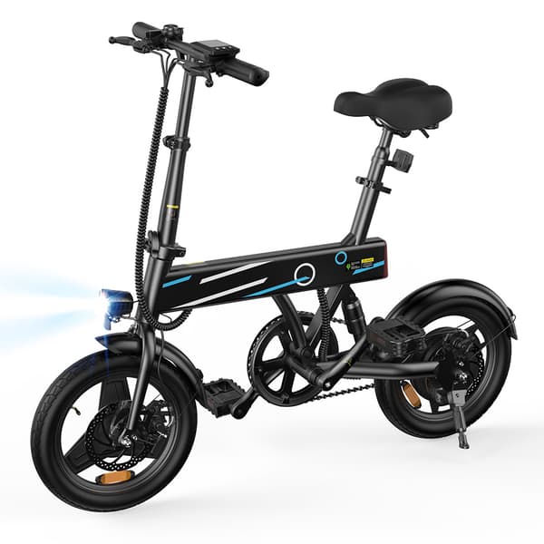 iScooter EB1 City Ebike 350W Aikuisten Sähköpyörä 36V7.8AH Akku Miesten Sähköpyörä 14 Tuuman Renkaat Naisten Sähköpyörä