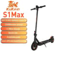 Miniatyrbild 1 av 11: KuKirin S1 Max Elscooter För Vuxna 350W Motor City Commuter Elscooter 36V10.4AH Batteri 8-Tums Däck Vikbar Elscooter