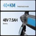 Pikkukuva 8 / 11: DYU C2 Sähköpyörä Aikuisille 350W Sähköpyörä 48V ja 7,5 Ah Akulla, Kaupunkiin, Työmatkoille, Sähköpyörä 16 Tuuman Renkailla, Taittuva sähköpyörä