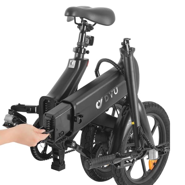 DYU A16 Elcykel För Vuxna 250W Motor Elcykel 36V10Ah Batteri Elcykel 16-Tums Däck Stadspendling Elcykel