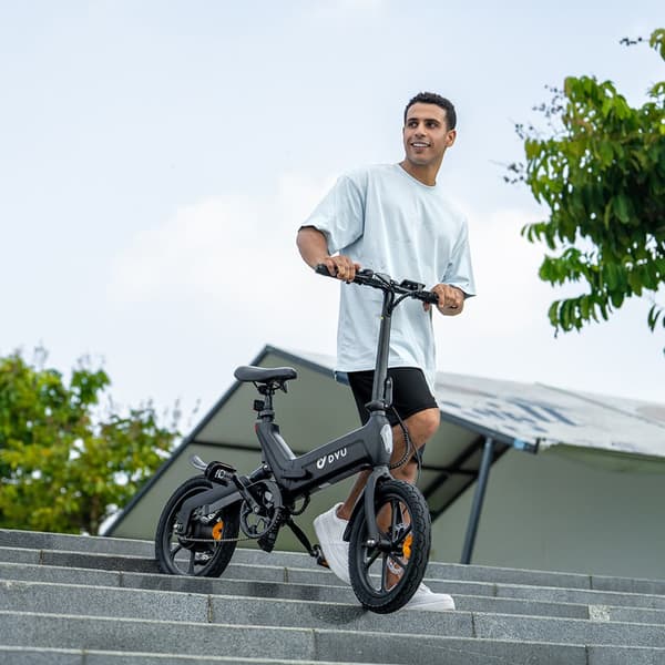 DYU A16 Elcykel För Vuxna 250W Motor Elcykel 36V10Ah Batteri Elcykel 16-Tums Däck Stadspendling Elcykel