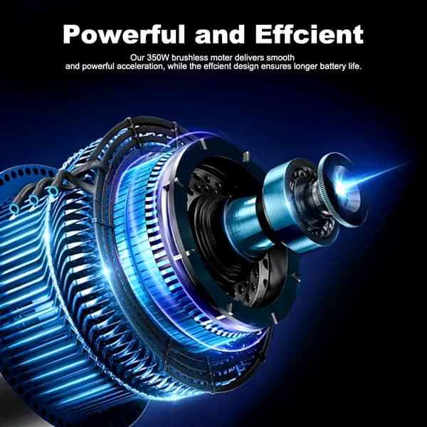 Lamtier AES05 taittuva sähköpotkulauta, 350 W etumoottori, huippunopeus: 20 MPH, 36 V 10 Ah akku. Liitettävä sovellukseen.