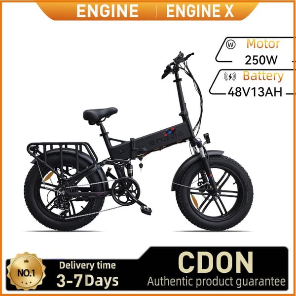 ENGINE X Aikuisille Tarkoitettu Sähköpyörä 250 W Sähköpyörä 48V13 Ah Akulla, Maastoon Sopiva Sähköpyörä 20 Tuuman Täysrenkaalla