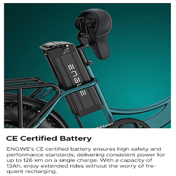 ENGWE L20 BOOST Elcykel För Vuxna 250W Motor Elcykel 48V13AH Batteri Elcykel För Stadspendling 20 Tum Elcykel Med Feta Däck