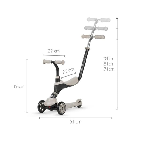 Moto - scooter Qplay - 4539 - Trottinette Sema Beige ()