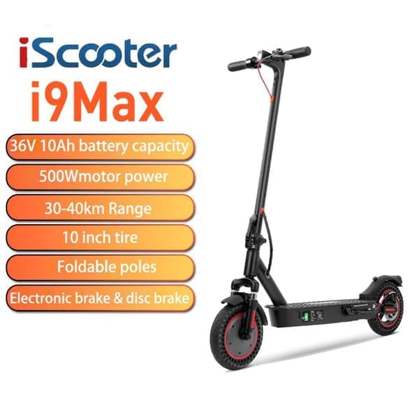 iScooter i9MAX elektrisk scooter Slip hastighed, kraft og stil løs for nemme byeventyr!