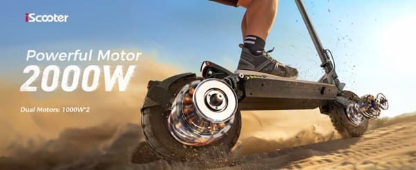 iScooter iX7pro 2025 uusin maastosähköskootteri, 1000w*2 kaksoisvetomoottori, edessä kaksoisiskunvaimennin (APP-ohjaus)