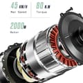 Pikkukuva 9 / 11: JOOBIKE JOO1 Sähköpyörä Aikuisille 2000W Sähköpyörä 48V17,5 Ah Akku 26 Tuuman Paksurenkainen Sähköpyörä Kaupunki- Ja Lähiliikennekäyttöön