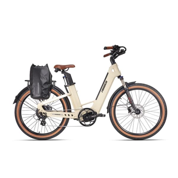 MIHOGO Air Hiilikuiturunko 250W Aikuisille Tarkoitettu Sähköpyörä Kaupunkikäyttöön 26" Puhallettavalla Renkaalla 48V 19.2AH Sähköpyörä