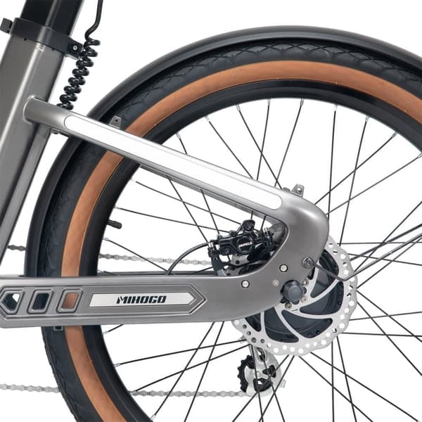 MIHOGO Air Hiilikuiturunko 48V19.2AH Aikuisille Tarkoitettu Sähköpyörä 250W Kaupunkisähköpyörä 26" Puhallettava Rengas