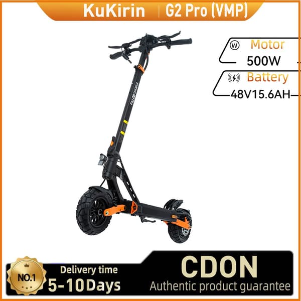 KuKirin G2 Pro (VMP) Aikuisille Tarkoitettu Sähköpotkulauta 500W Maastoon, Sähköpotkulauta 25 km/h, Huippunopeus 9 Tuuman Renkailla