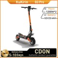 Pikkukuva 1 / 11: KuKirin G3 Pro Maastoskootteri 1200W*2 Moottorilla Aikuisille Tarkoitettu Sähköpotkulauta 52V 23.4Ah Akku Sähköpotkulauta Huippunopeus 65km/h